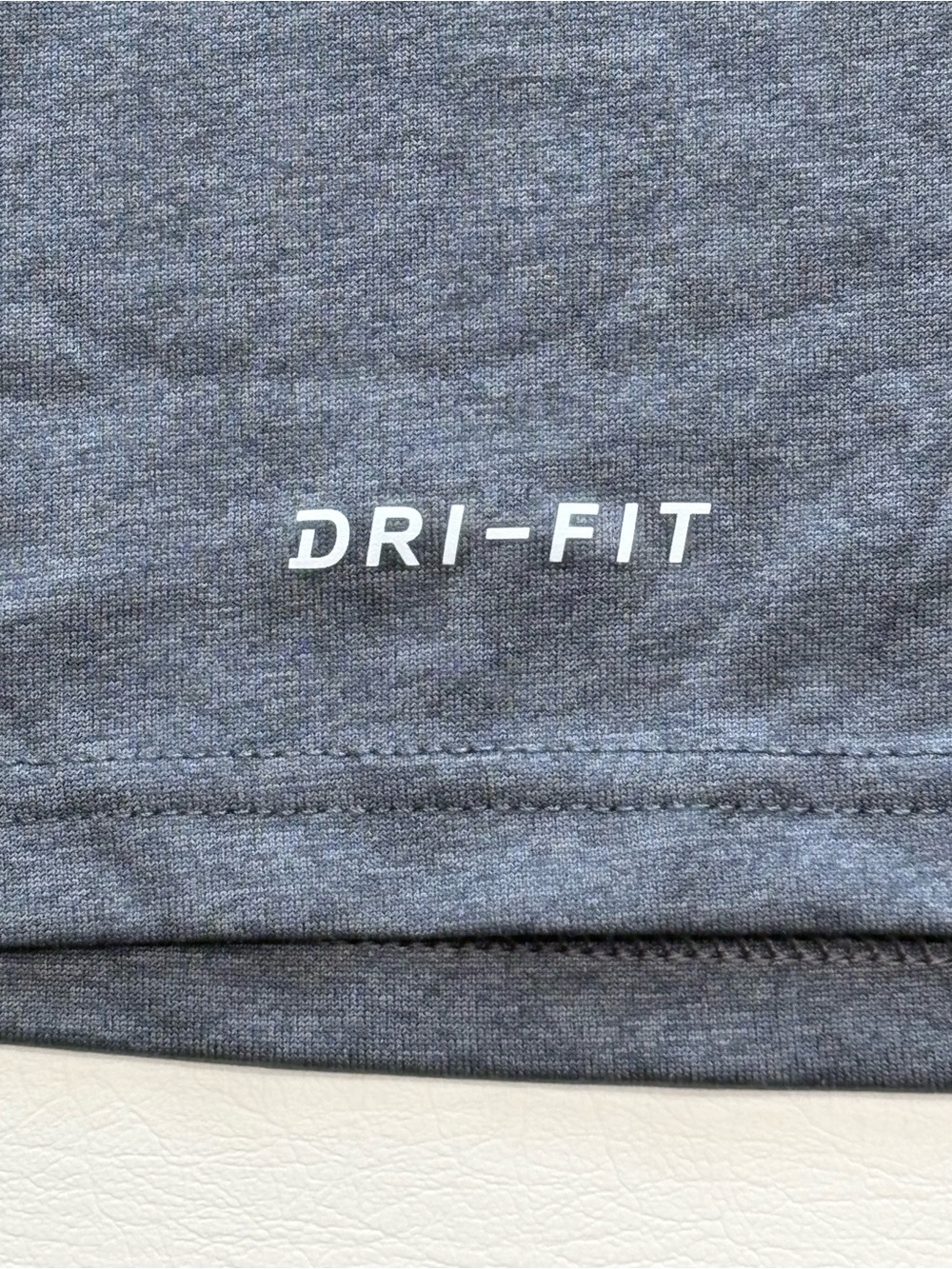 Nike Dri-Fit Grey Long-Sleeve T-Shirt with Bright Orange Princeton Golf Logo - Picture 4 of 10